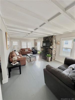 Fireplace, Interior, Living room, Stone Walls, Wood Texture Flooring