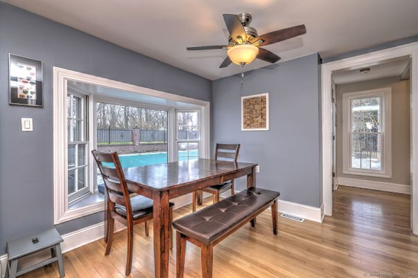 Dining room, Interior, Wood Texture Flooring