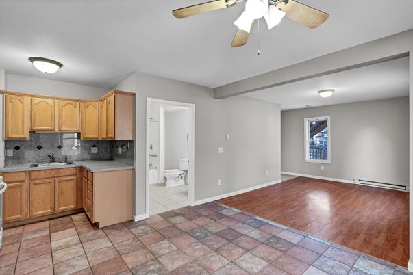 Interior, Kitchen, Wood Texture Flooring