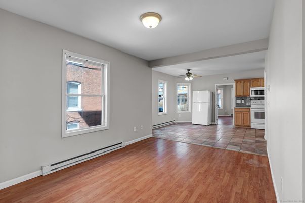 Empty room, Interior, Kitchen, Wood Texture Flooring
