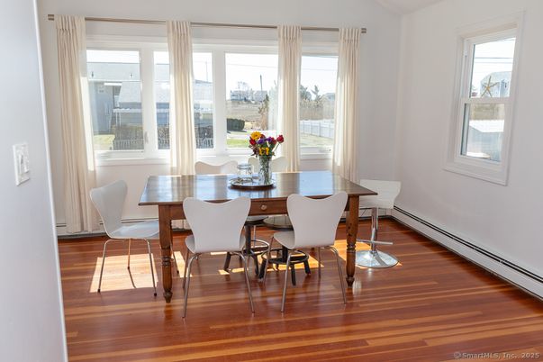 Dining room, Interior, Wood Texture Flooring