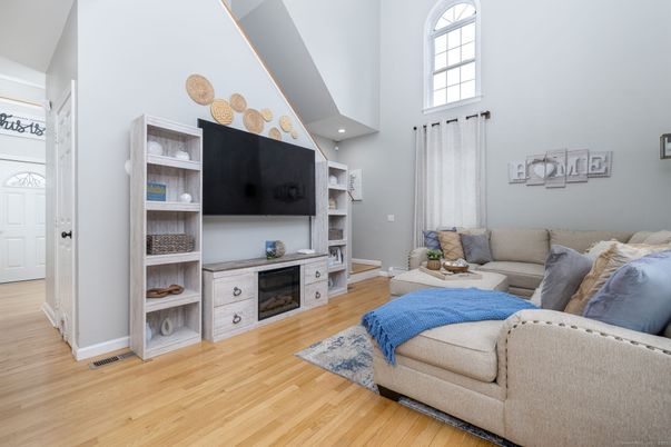 Fireplace, Interior, Living room, Wood Texture Flooring