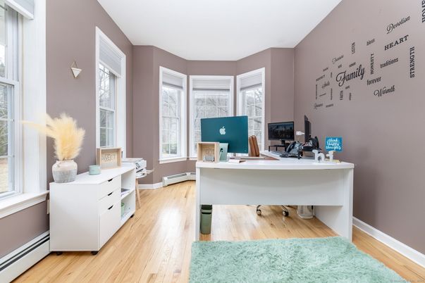 Home Office, Interior, Wood Texture Flooring