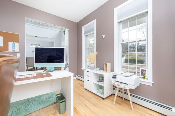 Home Office, Interior, Wood Texture Flooring