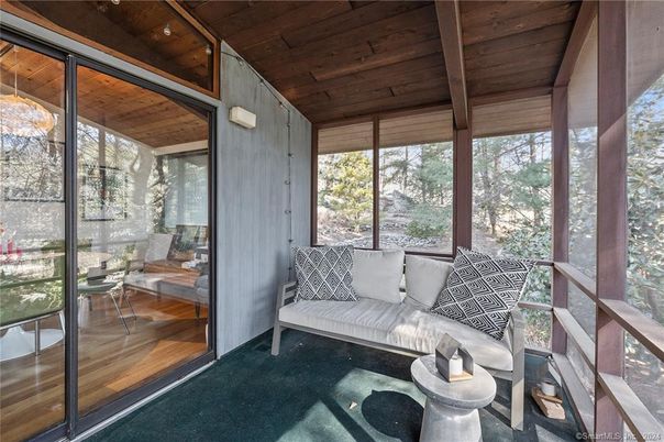 Interior, Sun Room, Wooden Ceilings, Wooden Walls