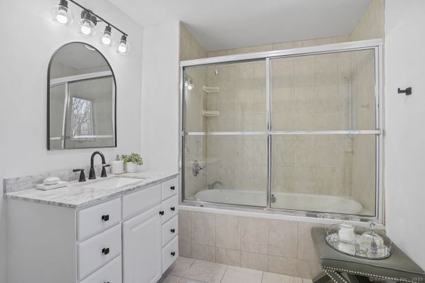 Bathroom, Dual Sink Vanities, Glass Shower, Interior