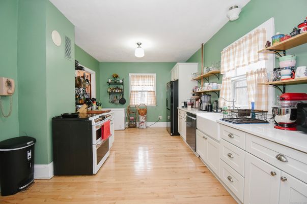 Interior, Kitchen, Wood Texture Flooring