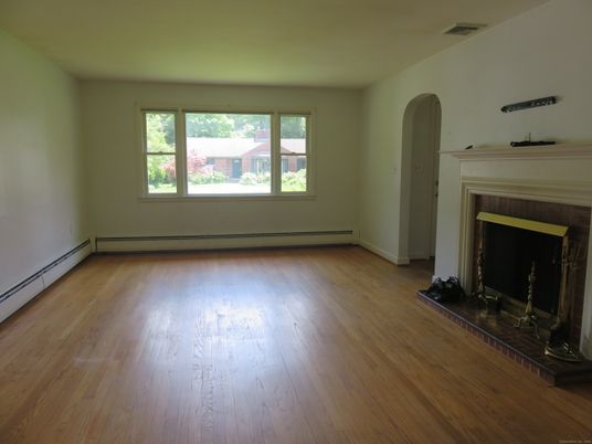 Empty room, Fireplace, Interior, Wood Texture Flooring