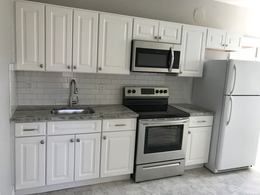Interior, Kitchen, Marble, Stainless Steel Appliances