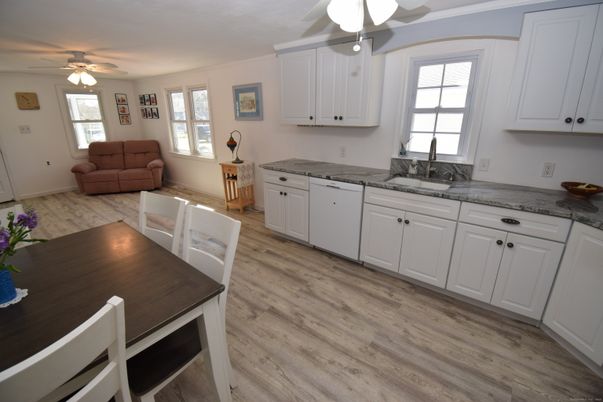 Dining room, Interior, Kitchen, Living room, Wood Texture Flooring