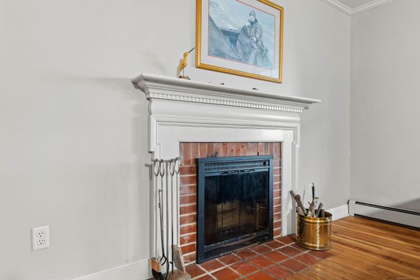 Fireplace, Interior, Wood Texture Flooring