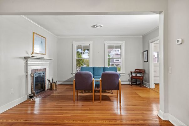 Fireplace, Interior, Wood Texture Flooring