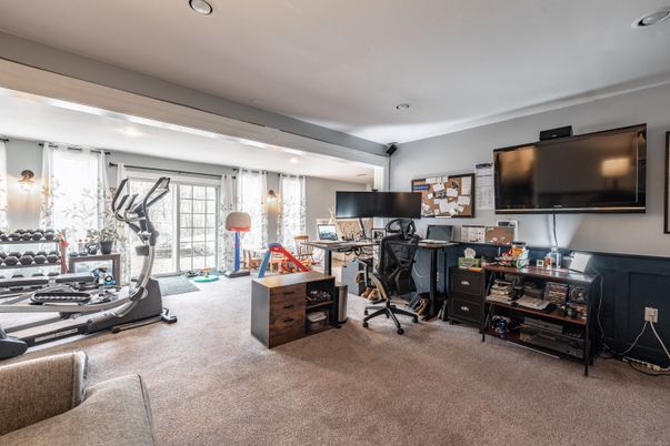 Fitness Equipment, Home Office, Interior, Recessed Lighting