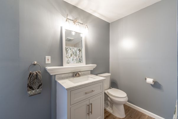 Bathroom, Interior, Wood Texture Flooring