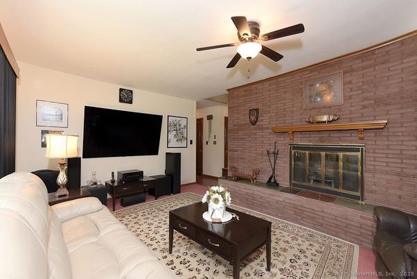 Fireplace, Interior, Living room, Stone Walls