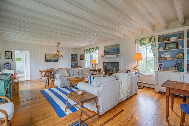 Chandelier, Dining room, Fireplace, Interior, Living room, Wood Texture Flooring