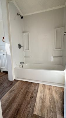 Bathroom, Interior, Wood Texture Flooring