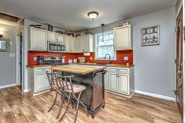 Interior, Kitchen, Wood Texture Flooring
