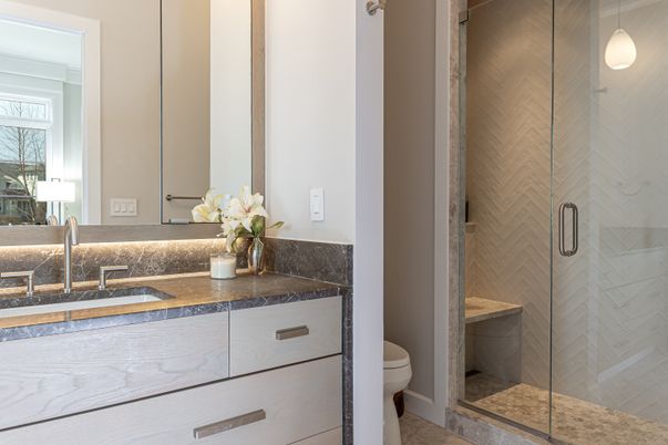 Bathroom, Glass Shower, Interior
