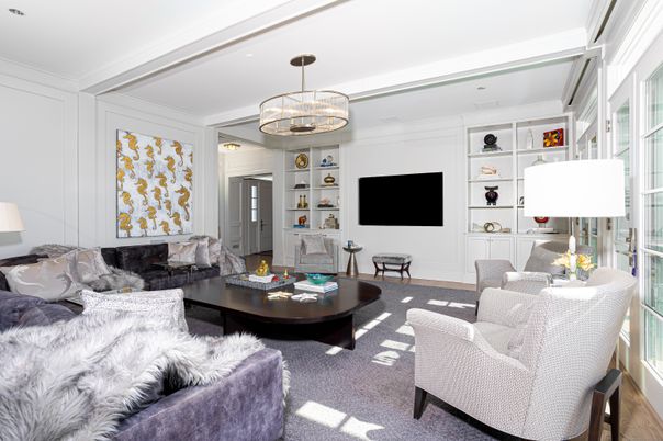 Interior, Living room, Recessed Lighting