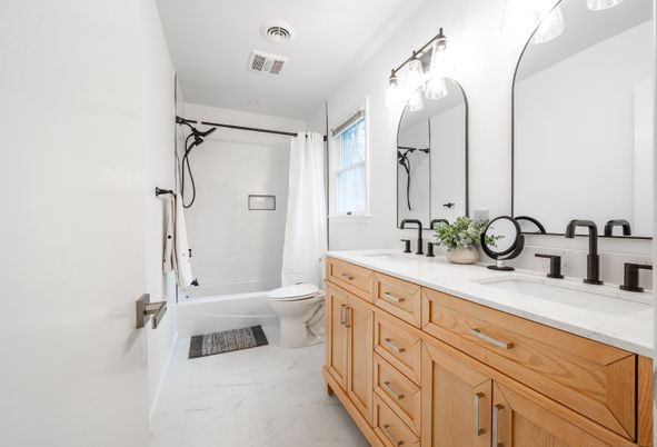Bathroom, Dual Sink Vanities, Interior, Marble