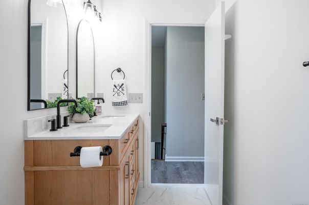 Bathroom, Dual Sink Vanities, Interior, Marble