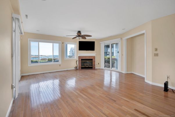 Empty room, Fireplace, Interior, Wood Texture Flooring