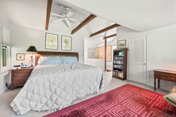 Bedroom, Interior, Wooden Beams