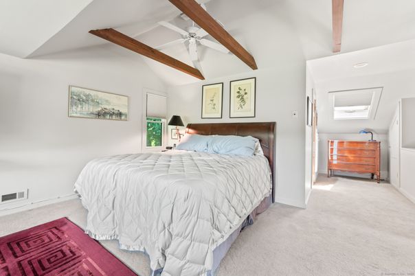 Bedroom, Interior, Wooden Beams