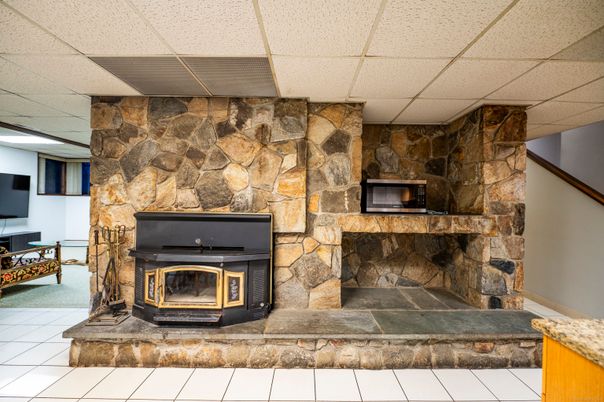 Fireplace, Interior, Stone Walls