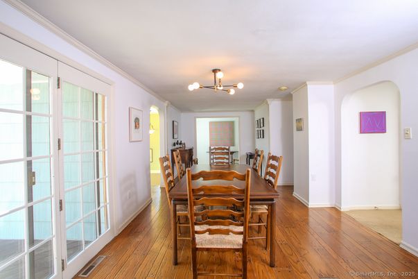 Dining room, Interior, Wood Texture Flooring