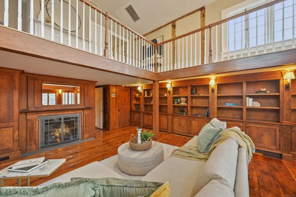 Fireplace, Interior, Living room, Wood Texture Flooring, Wooden Walls