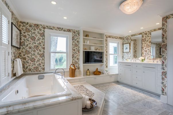 Bathroom, Dual Sink Vanities, Interior, Recessed Lighting