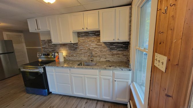 Interior, Kitchen, Wood Texture Flooring