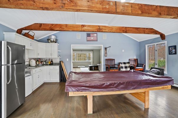 Interior, Kitchen, Wooden Beams, Wood Texture Flooring