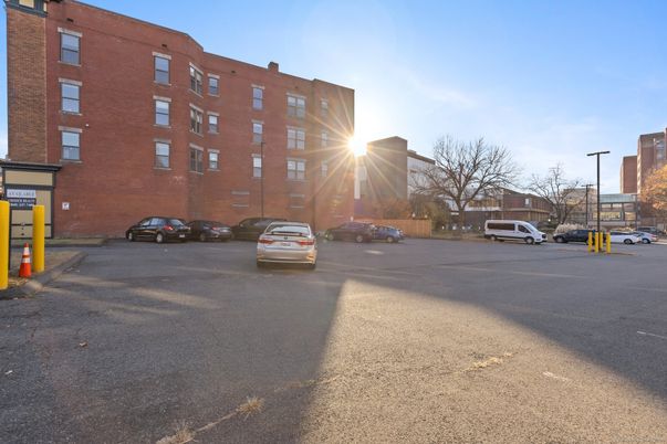 Exterior, Facade, Brick Facade, Condo Building