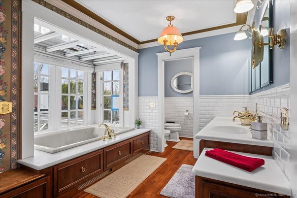 Bathroom, Interior, Wood Texture Flooring