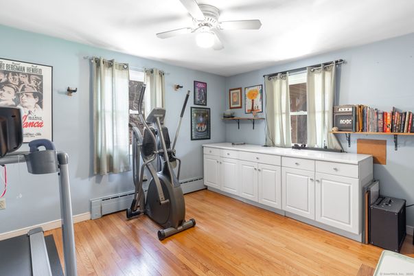 Fitness Equipment, Interior, Wood Texture Flooring