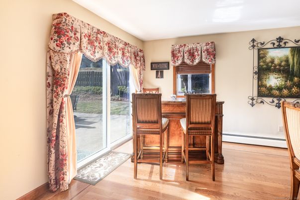 Dining room, Interior, Wood Texture Flooring