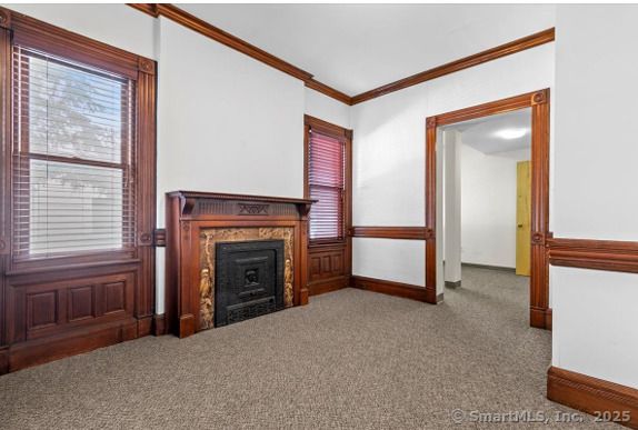Empty room, Fireplace, Interior
