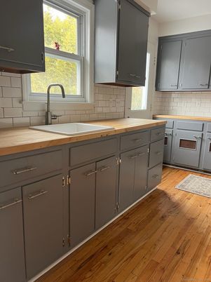 Interior, Kitchen, Wood Texture Flooring
