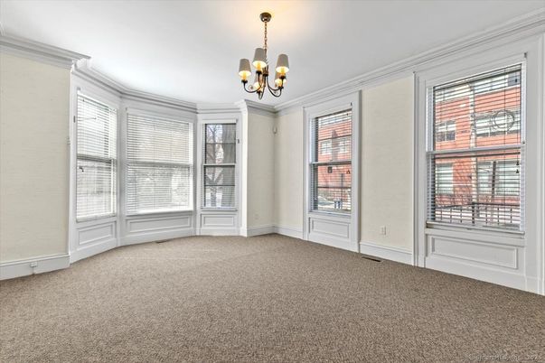 Chandelier, Empty room, Interior