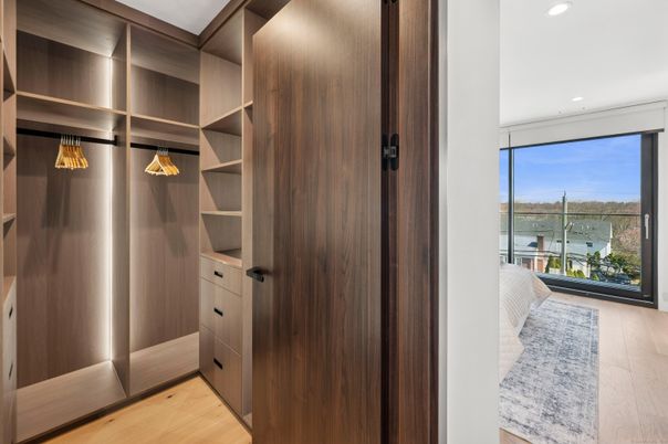 Interior, Recessed Lighting, Walk-in Closets, Water, Wood Texture Flooring