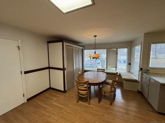 Chandelier, Dining room, Interior, Pendant Lights, Wood Texture Flooring