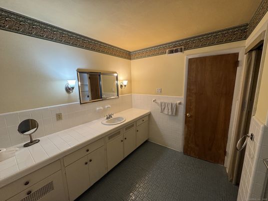 Bathroom, Dual Sink Vanities, Interior, Tile Countertops