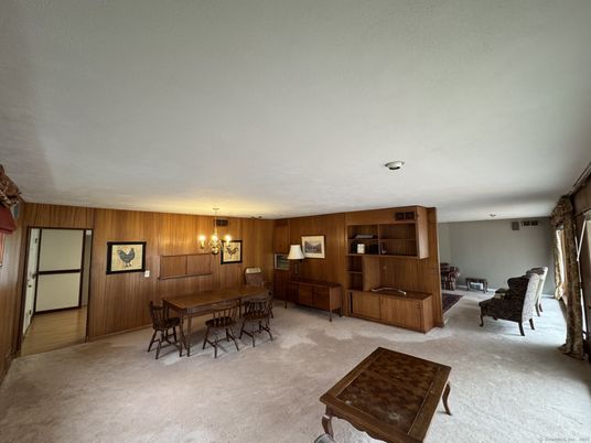 Dining room, Interior, Wooden Walls