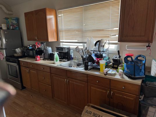 Interior, Kitchen, Wood Texture Flooring