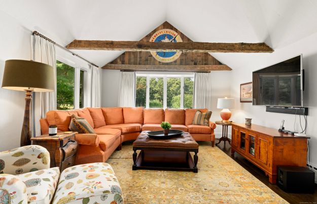 Interior, Living room, Wooden Beams