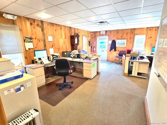 Home Office, Interior, Wooden Walls