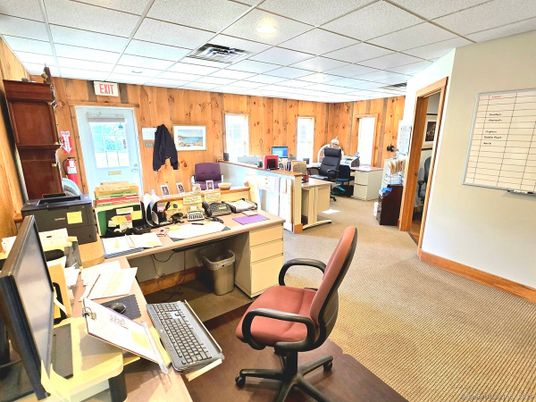 Home Office, Interior, Recessed Lighting, Wooden Walls